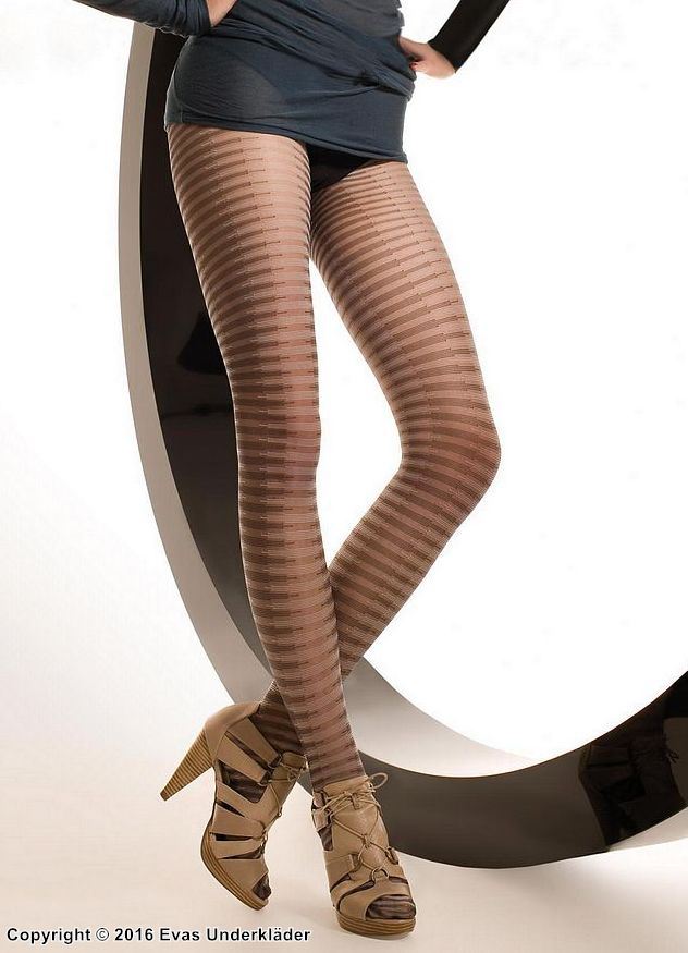 Pantyhose with gradient stripes
